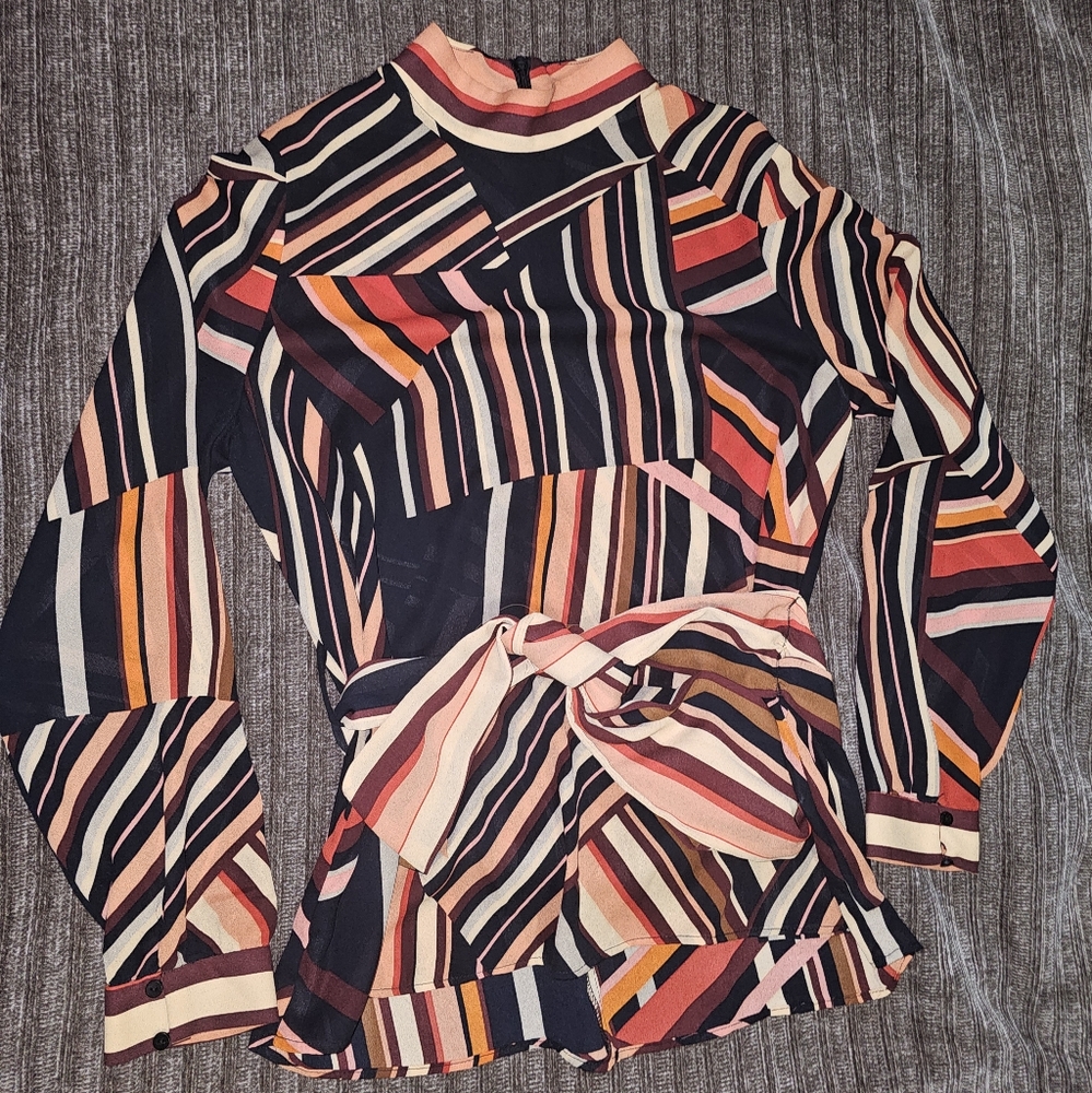 Zara| Striped Multicolor Women's Top